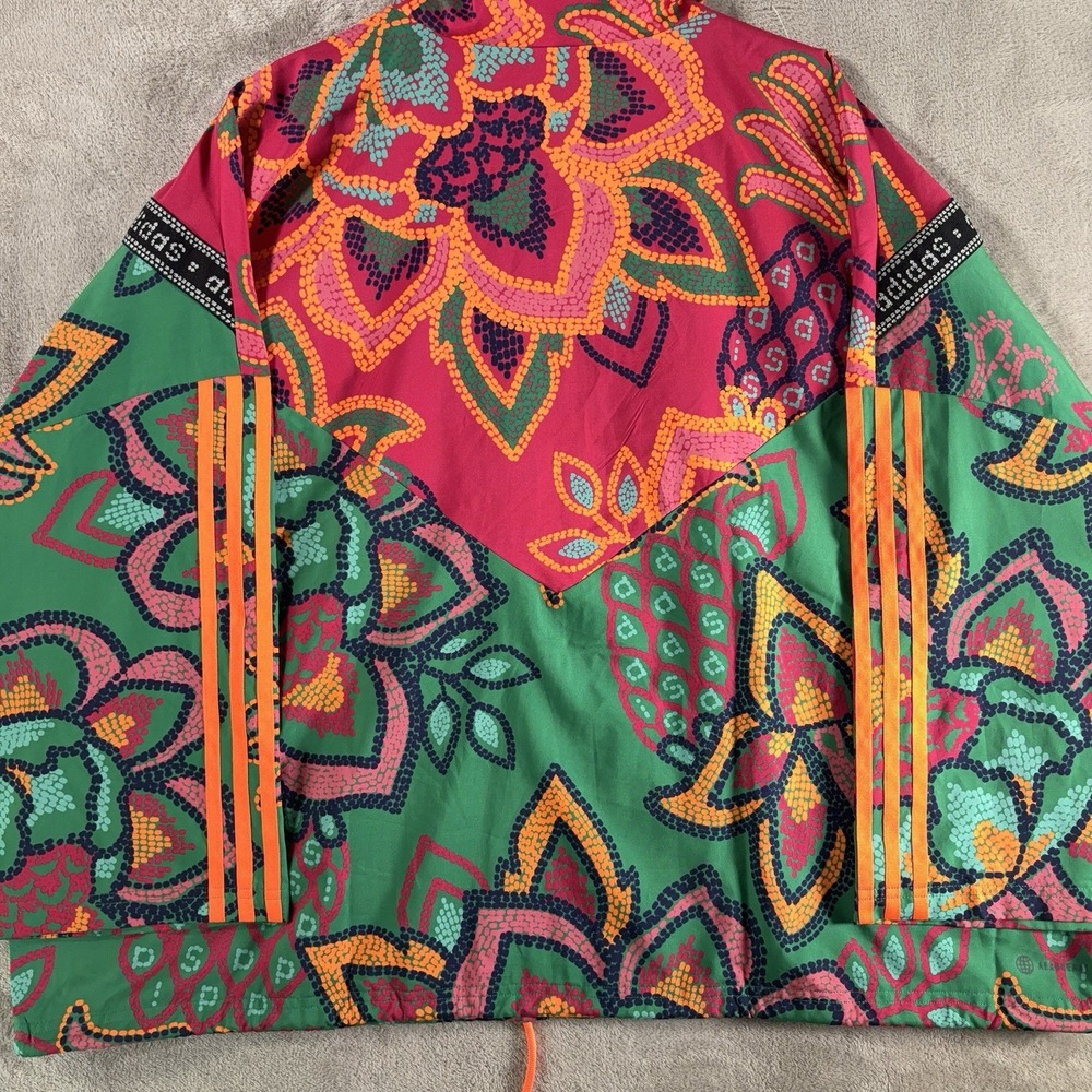 Adidas x Farm Rio Track Jacket Womens 3X Floral Multicolor Trefoil Zip - Picture 12 of 15